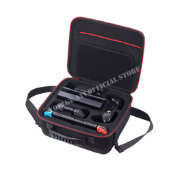 New Nintend Switch Deluxe Portable Protective Carry Case Travel Carrying Big Storage Bag for Nintendo Switch Console Accessories - Black