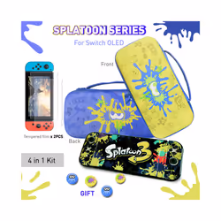 ) 2024 Splatoon style Storage Bag for Nintendo Switch OLED Protective Shell Cover Carrying Case for Switch OLED Game Accessor ...