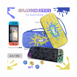 ) 2024 Splatoon style Storage Bag for Nintendo Switch OLED Protective Shell Cover Carrying Case for Switch OLED Game Accessor ...