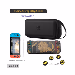 ) For Nintendo Switch OLED Handheld Storage Bag Large CapacityÂ Carrying Hard Case Built-in Bracket for NS Switch Game Access ...