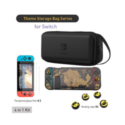 ) For Nintendo Switch OLED Handheld Storage Bag Large CapacityÂ Carrying Hard Case Built-in Bracket for NS Switch Game Accessories - F(Normal SWITCH