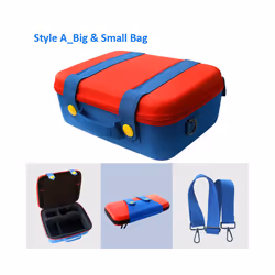 ) New Nintend Switch Storage Bag Mari Style Protective Carrying Case for Nintendo Switch OLED Game Accessories Gamer Gift - Q(Switch OLED