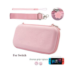 Cute Pink Sakura For Nintend Switch/Lite Accessories Storage Bag Protective Shell Cover Case For Nintendo Switch Lite Mini - Pink For Switch