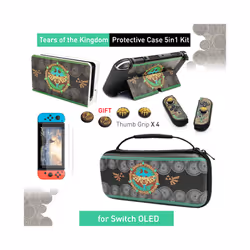 ) 2023 ZD Tears Storage Bag for Nintendo Switch OLED Protective Shell Cover Skin Carrying Case for NS Switch Game Accessories ...