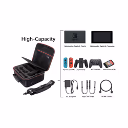 Carrying Storage Case Card Slot Large Capacity Pouch Protective Bag for Nintend Nitendo Nintendo Switch oled Game Accessories - Silver