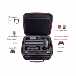 Carrying Storage Case Card Slot Large Capacity Pouch Protective Bag for Nintend Nitendo Nintendo Switch oled Game Accessories - Silver