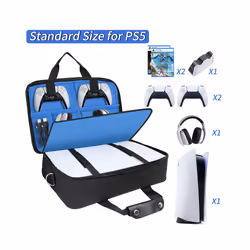 Storage Bag For PS5 Large Capacity Carrying Case Protective For PS5 Controller Protective ShoulderCover Storage Bag Case - For PS5 Storage Bag