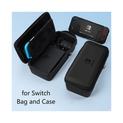 New Nintend Switch Handheld Storage Bag Portable Carrying Case Travel Pouch for Nintendo Switch Console Game Accessories - switch black set