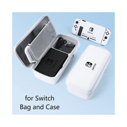 New Nintend Switch Handheld Storage Bag Portable Carrying Case Travel Pouch for Nintendo Switch Console Game Accessories - switch white set