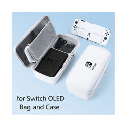 New Nintend Switch Handheld Storage Bag Portable Carrying Case Travel Pouch for Nintendo Switch Console Game Accessories - oled white set