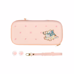 NEKO Cat Switch OLED Case Storage Bag PU Carrying Case Pink Shockproof Shell Switch Hard PC Cover For Nintendo Switch Accesso ...