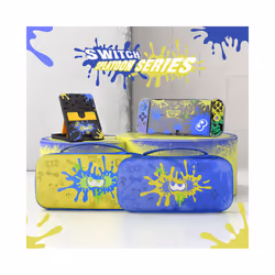 Splatoon3 Switch Storage Carry Bag Accessories Kit Cover Protective Case Ns Stand Bracket With Grips for Nintendo Switch - switch oled set 2