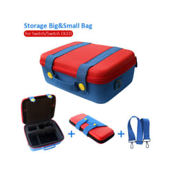 ) New Nintend Switch Storage Bag Mari Style Protective Carrying Case for Nintendo Switch OLED Game Accessories Gamer Gift - F(Switch OLED