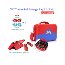 ) 2021 Classic Travel Protective Case for Nintendo Switch OLED Storage Bag Portable Carrying Case NS Switch Game Accessories - H(SWITCH OLED