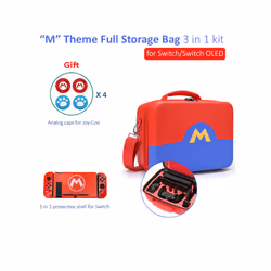 ) 2021 Classic Travel Protective Case for Nintendo Switch OLED Storage Bag Portable Carrying Case NS Switch Game Accessories ...