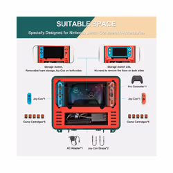 NS Portable Travel Waterproof Carrying Case for Nintendo Switch/OLED/Lite Accessories Deluxe Professional Hard Storage Cases - Color 2