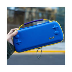 IINE Multifunctional Storage Bag For Nintend Switch Portable Case EVA Waterproof Hard Shell Carry Case Accessories Storage - Blue