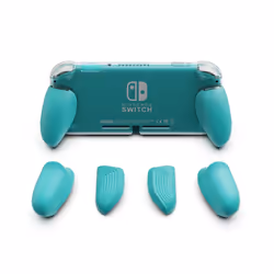 Skull & Co. GripCase Lite Protective Case Cover Shell with Replaceable Grips for Nintendo Switch Lite - Turquoise