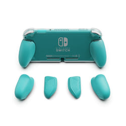 Skull & Co. GripCase Lite Protective Case Cover Shell with Replaceable Grips for Nintendo Switch Lite - Turquoise