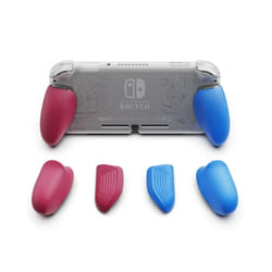 Skull & Co. GripCase Lite Protective Case Cover Shell with Replaceable Grips for Nintendo Switch Lite - Pokemon Cyan Magenta