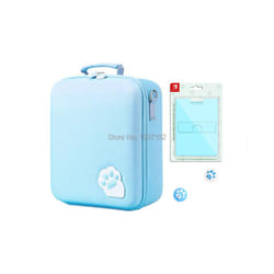 Cute Portable Hard Shell Case for Nintend Switch Nylon Carrying Storage Bag for Nintendo switch NS Console Accessories - 3 in1 Pack B