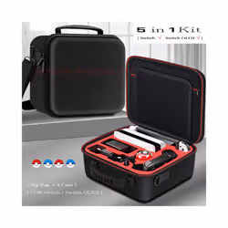 Game Console Accessories Travel Carrying Case for Nintendo Switch OLED NS SwitchOLED Storage Pouch Shoulder Bag Game Cards - ...