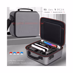 Game Console Accessories Travel Carrying Case for Nintendo Switch OLED NS SwitchOLED Storage Pouch Shoulder Bag Game Cards - ...