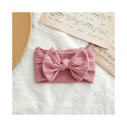 Lovely Newborn Baby Headband For Girls Elastic Knit Children Turban Baby Bows Soft Nylon Kids Headwear Hair Accessories - 25