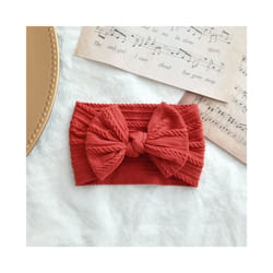 Lovely Newborn Baby Headband For Girls Elastic Knit Children Turban Baby Bows Soft Nylon Kids Headwear Hair Accessories - 24