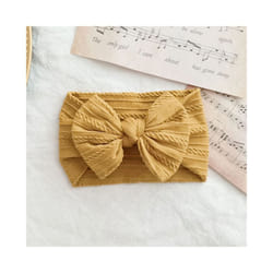 Lovely Newborn Baby Headband For Girls Elastic Knit Children Turban Baby Bows Soft Nylon Kids Headwear Hair Accessories - 18