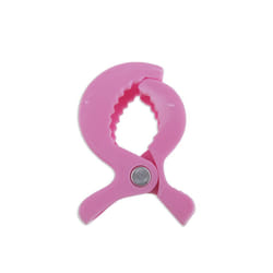 Baby Colorful Car Seat Accessories Plastic Pushchair Toy Clip Pram Stroller Peg To Hook Cover Blanket Mosquito Net Clips - Rose 1 psc
