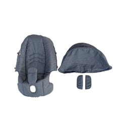 COLU KID Stroller Accessories Seat Cushion Change Kits Rain Cover Sunshade Insect Net Backpack Bag For Doona Car Seat Stroller - Grey