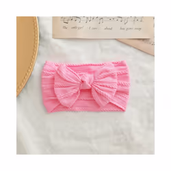 Lovely Newborn Baby Headband For Girls Elastic Knit Children Turban Baby Bows Soft Nylon Kids Headwear Hair Accessories - 7
