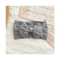 Lovely Newborn Baby Headband For Girls Elastic Knit Children Turban Baby Bows Soft Nylon Kids Headwear Hair Accessories - 15