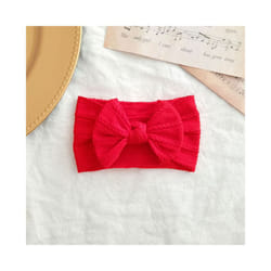 Lovely Newborn Baby Headband For Girls Elastic Knit Children Turban Baby Bows Soft Nylon Kids Headwear Hair Accessories - 4