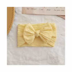 Lovely Newborn Baby Headband For Girls Elastic Knit Children Turban Baby Bows Soft Nylon Kids Headwear Hair Accessories - 10