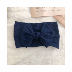 Lovely Newborn Baby Headband For Girls Elastic Knit Children Turban Baby Bows Soft Nylon Kids Headwear Hair Accessories - 2
