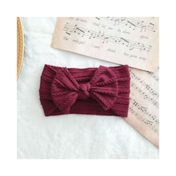 Lovely Newborn Baby Headband For Girls Elastic Knit Children Turban Baby Bows Soft Nylon Kids Headwear Hair Accessories - 19