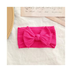 Lovely Newborn Baby Headband For Girls Elastic Knit Children Turban Baby Bows Soft Nylon Kids Headwear Hair Accessories - 5