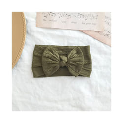 Lovely Newborn Baby Headband For Girls Elastic Knit Children Turban Baby Bows Soft Nylon Kids Headwear Hair Accessories - 3