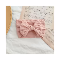Lovely Newborn Baby Headband For Girls Elastic Knit Children Turban Baby Bows Soft Nylon Kids Headwear Hair Accessories - 14