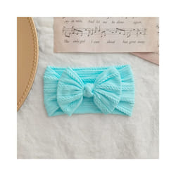 Lovely Newborn Baby Headband For Girls Elastic Knit Children Turban Baby Bows Soft Nylon Kids Headwear Hair Accessories - 9