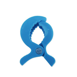 Baby Colorful Car Seat Accessories Plastic Pushchair Toy Clip Pram Stroller Peg To Hook Cover Blanket Mosquito Net Clips - Blue 1 psc