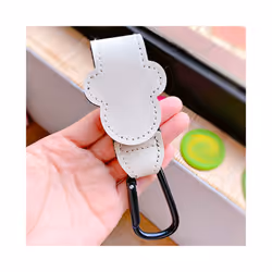 New Cartoon PU Leather Baby Bag Stroller Hook Rotatable Cart Organizer Pram Hook Pram Rotate 360 Degree Stroller Accessories  ...