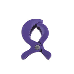 Baby Colorful Car Seat Accessories Plastic Pushchair Toy Clip Pram Stroller Peg To Hook Cover Blanket Mosquito Net Clips - Purple 1 psc
