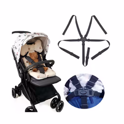 Universal Baby 5 Point Harness Safe Belt Seat Belts for Stroller High Chair Pram Buggy Children Kid Pushchair - Hooks