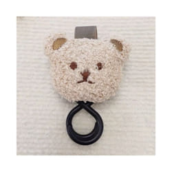 Baby Stroller Universal Accessories Hook, Cute Bear Car Hook, Going Out Mommy Handbag Hook, Baby Stroller Hook, Multifunctional - Khaki Bear1