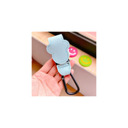 New Cartoon PU Leather Baby Bag Stroller Hook Rotatable Cart Organizer Pram Hook Pram Rotate 360 Degree Stroller Accessories - Blue