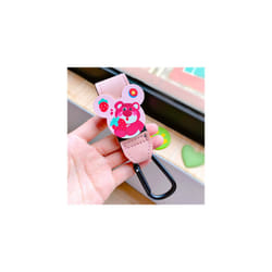 New Cartoon PU Leather Baby Bag Stroller Hook Rotatable Cart Organizer Pram Hook Pram Rotate 360 Degree Stroller Accessories - B