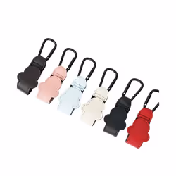 New Cartoon PU Leather Baby Bag Stroller Hook Rotatable Cart Organizer Pram Hook Pram Rotate 360 Degree Stroller Accessories - D